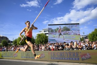 Valentin Imsand en action sur la Place de la Navigation à Lausanne.